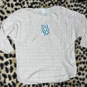 Market & Spruce Cashmere & Silk Blend 3/4 Dolman Sleeve Sweater S NWT